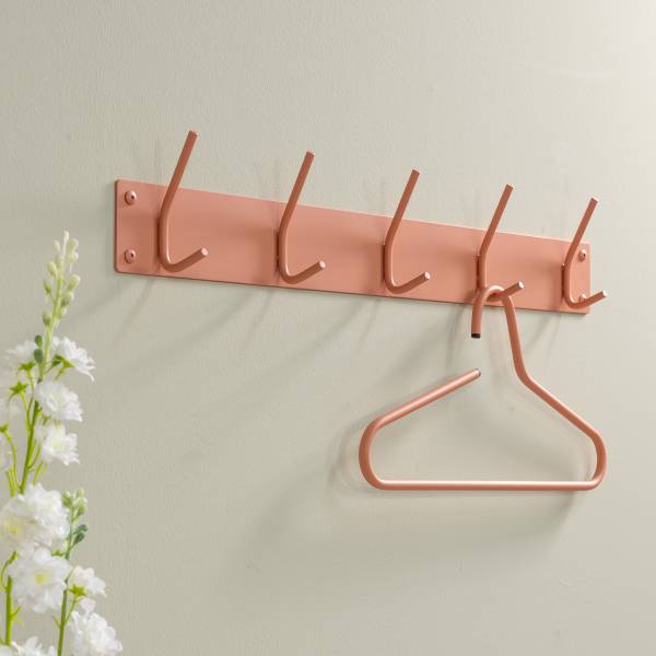Garderobenleiste Fusion - Metall - Apricot - Breite: 70 cm