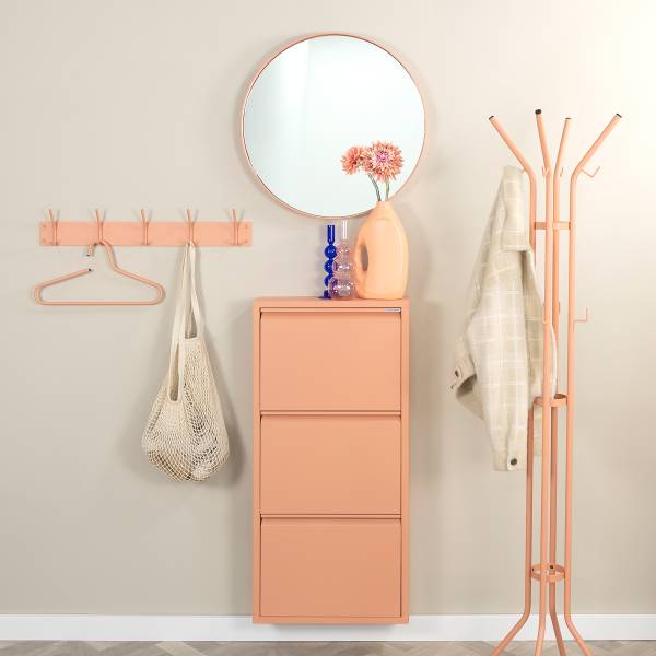 Garderobenleiste Fusion - Metall - Apricot - Breite: 70 cm