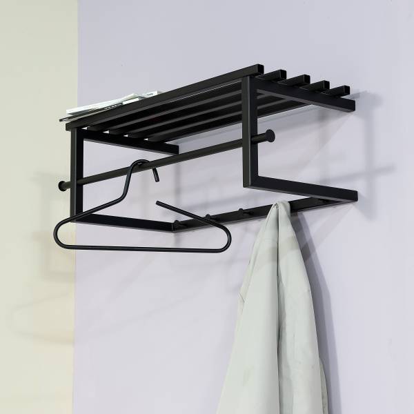 Wandgarderobe Norton - Schwarz