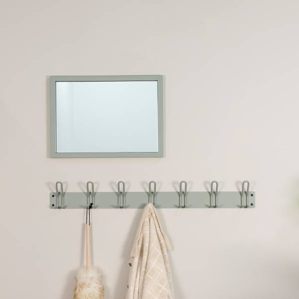 Garderobenleiste Miles - Mintgrau - Breite: 100 cm