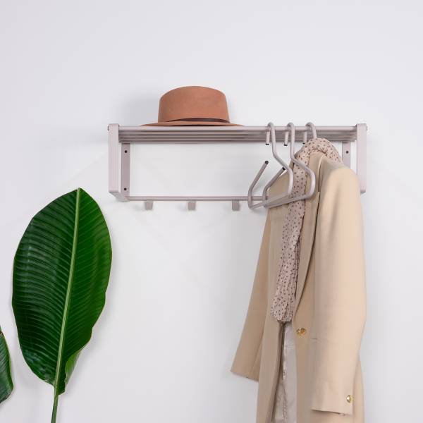 Wandgarderobe Rex - 70 cm - Sandgrau