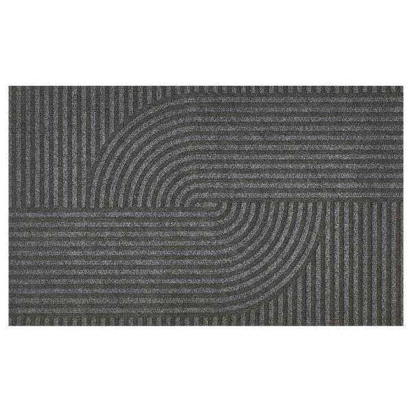 Fußmatte Yukon - Polyester - Dunkelgrau - 40 x 60 cm