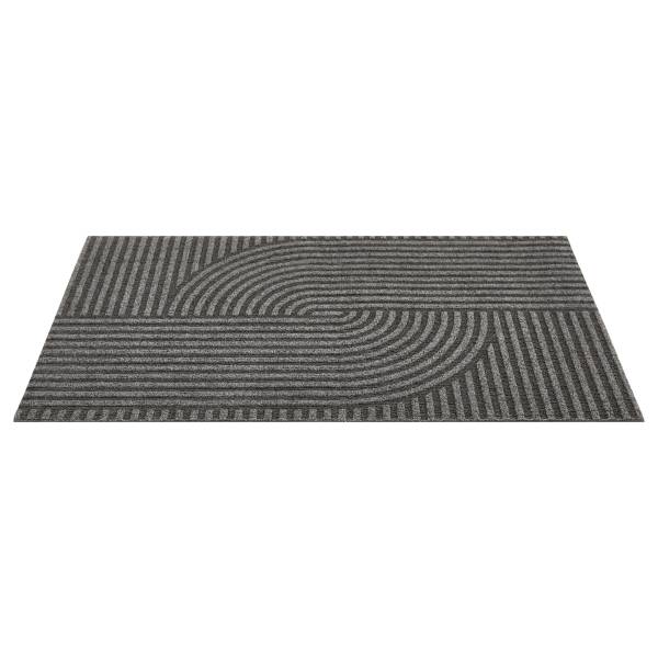 Fußmatte Yukon - Polyester - Dunkelgrau - 40 x 60 cm