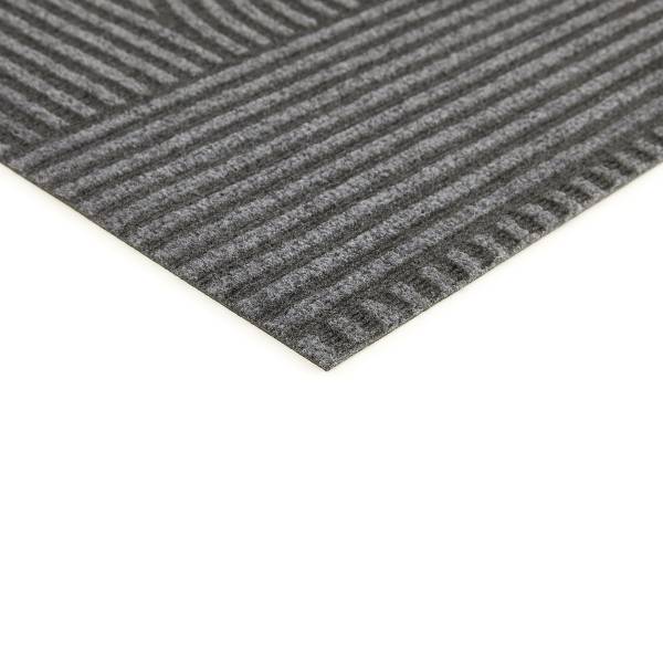 Fußmatte Yukon - Polyester - Dunkelgrau - 40 x 60 cm