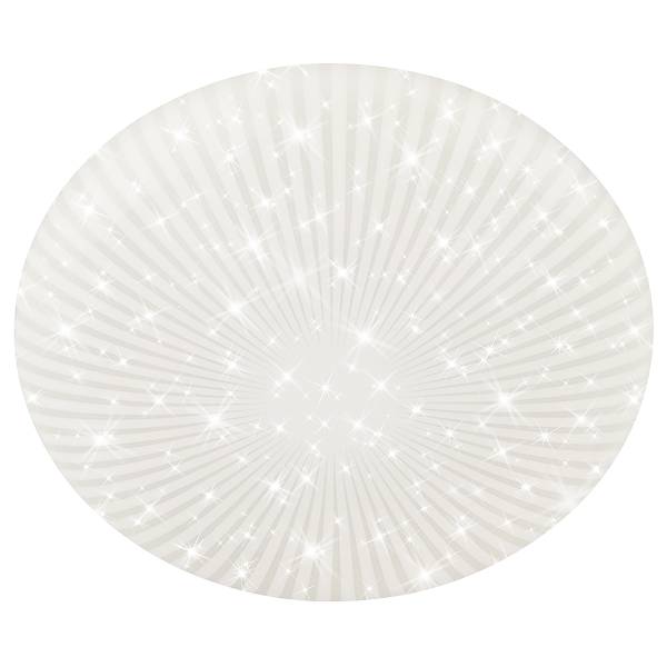 LED Deckenleuchte Nebo Typ B - Polypropylen - Weiß - Durchmesser: 28 cm