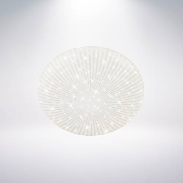 LED Deckenleuchte Nebo Typ B - Polypropylen - Weiß - Durchmesser: 28 cm