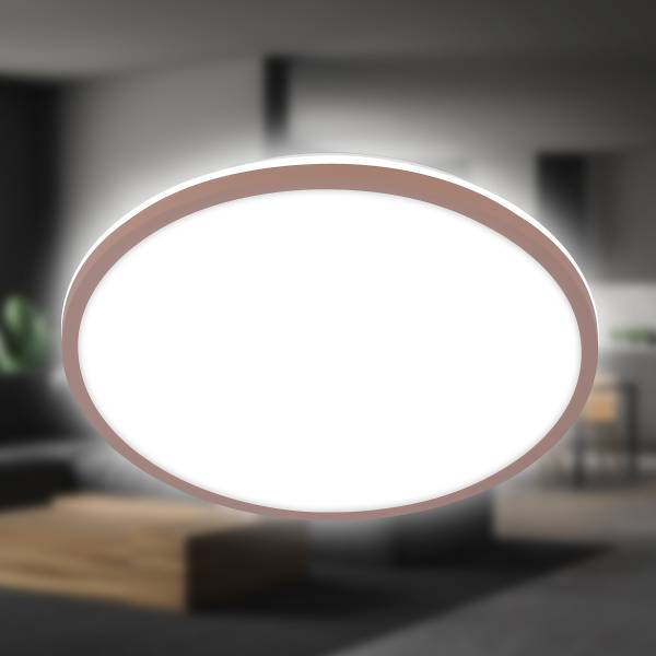 LED Deckenleuchte Lana - Aluminium / Polypropylen - Braun