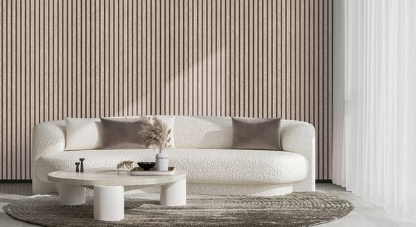 Vliestapete Urban Stripe - Vlies / Vinyl - Grau