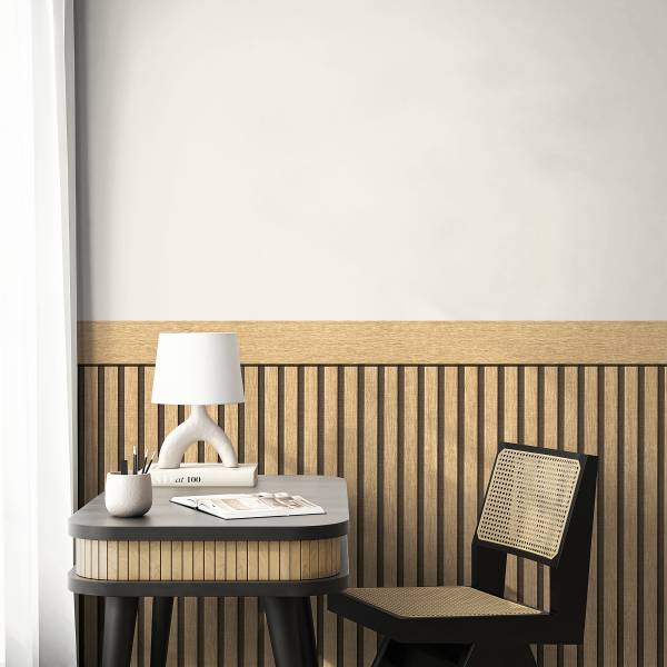 Vliestapete Urban Lines - Vlies / Vinyl - Beige