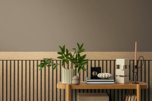 Vliestapete Urban Lines - Vlies / Vinyl - Beige