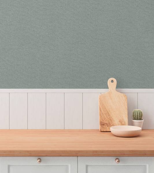 Vliestapete Soft Weave - Vlies / Vinyl - Taubengrau