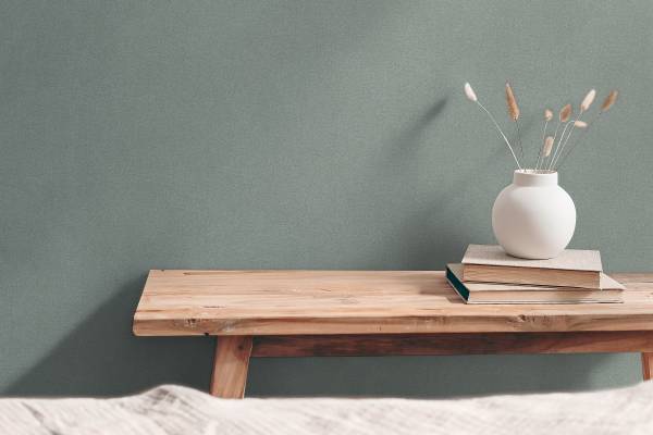 Vliestapete Soft Weave - Vlies / Vinyl - Taubengrau