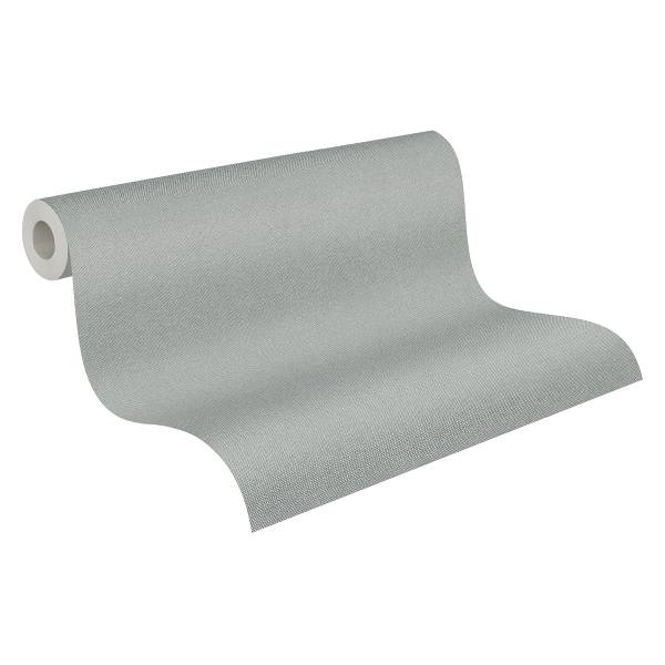 Vliestapete Soft Weave - Vlies / Vinyl - Taubengrau