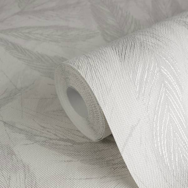 Vliestapete Palmora - Vlies / Vinyl - Beige / Grau