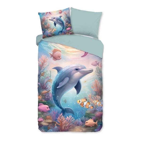 Kinder-Bettwäsche 10146 - Renforcé - Mehrfarbig - 140 x 200/220 cm + Kissen 70 x 60 cm