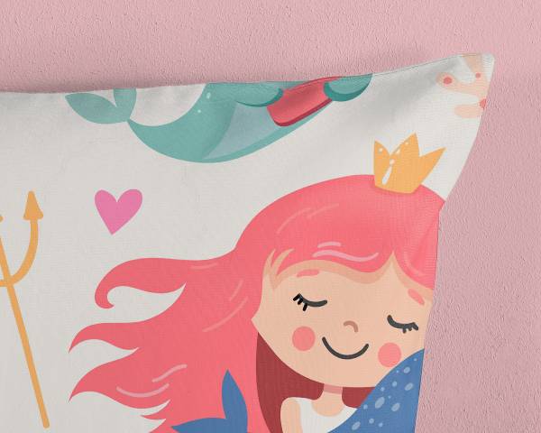 Kinder-Bettwäsche 33421 - Renforcé - Aqua - 135 x 200 cm + Kissen 80 x 80 cm
