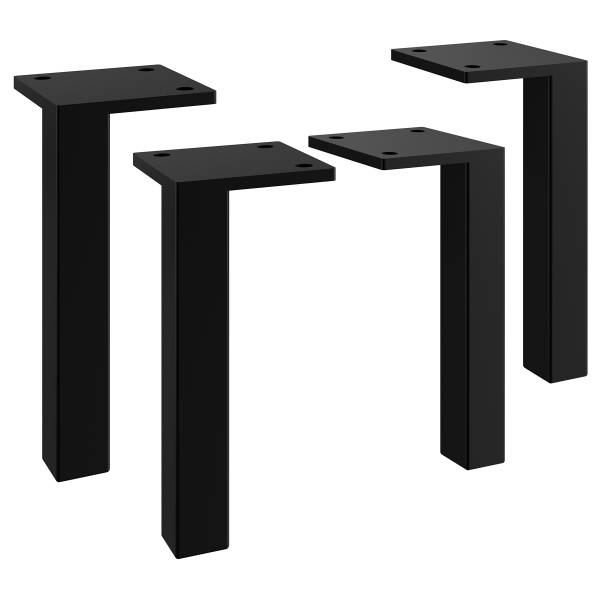 Metallfüße Quickset 500 4er Set - Edelstahl - Schwarz