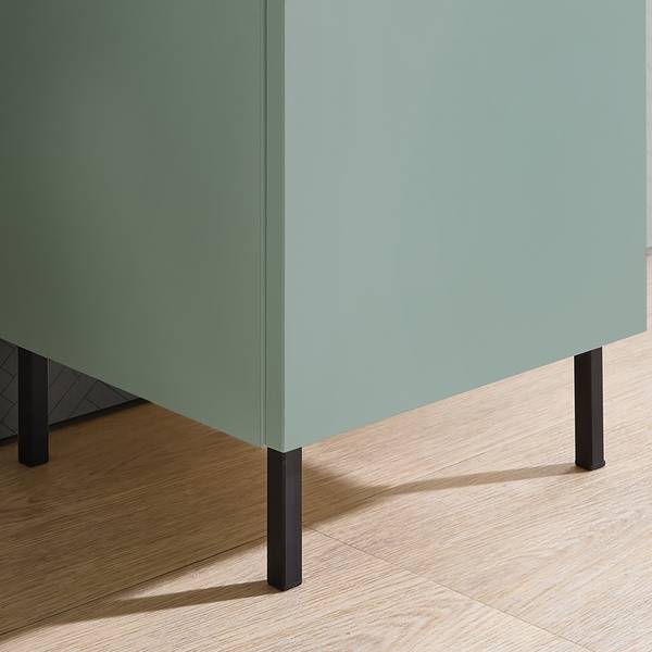 Metallfüße Quickset 500 4er Set - Edelstahl - Schwarz