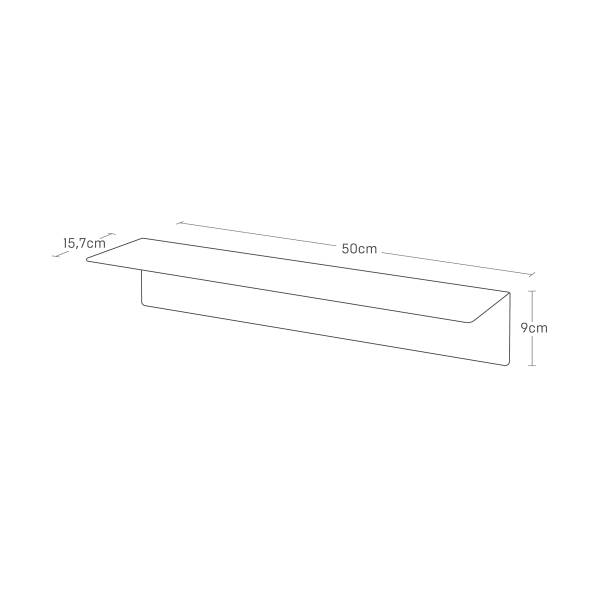 Magnetisches Wandboard Tower - Metall - Schwarz - Breite: 50 cm