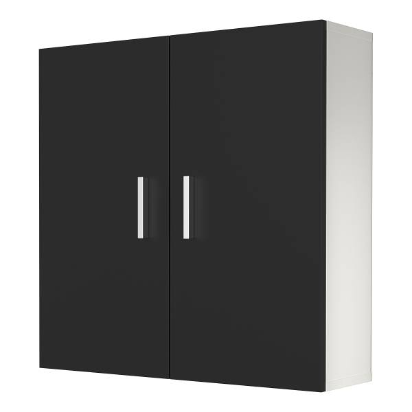 Hängeschrank Zalo - Weiß / Schwarz