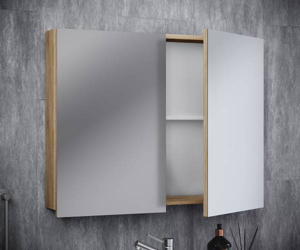 Spiegelschrank VCB 1 - Eiche Sonoma Dekor - Breite: 60 cm