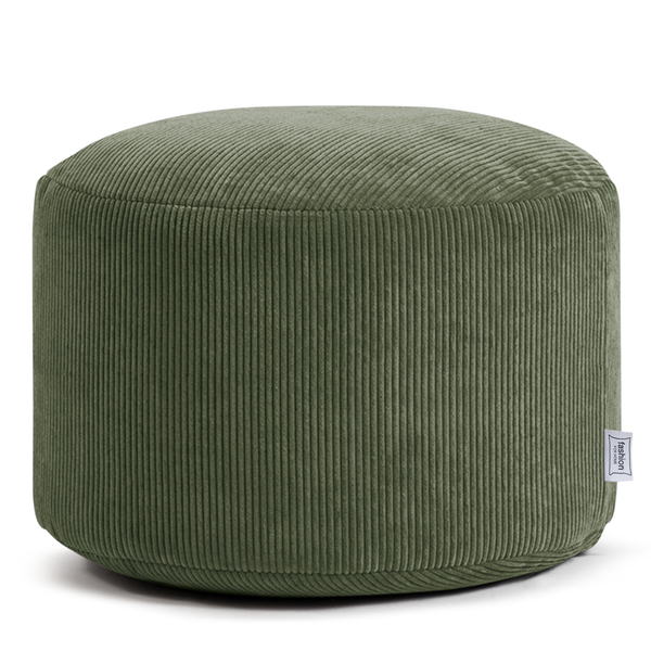 Sitzpouf ReLaX!BaG rund - Cordstoff Fjella: Wintermoos