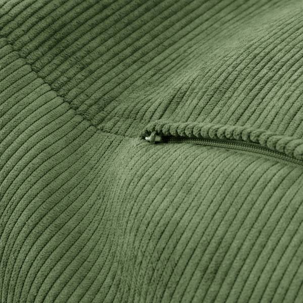 Sitzpouf ReLaX!BaG rund - Cordstoff Fjella: Wintermoos