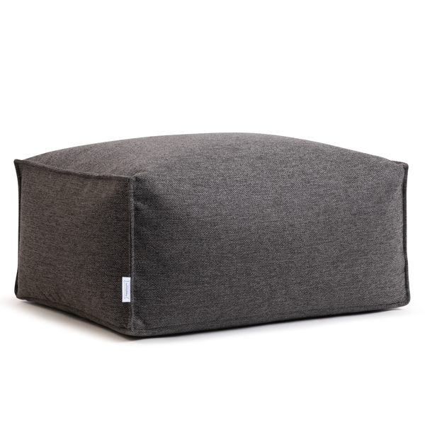 Sitzpouf ReLaX!BaG eckig - Webstoff Roge: Anthrazit