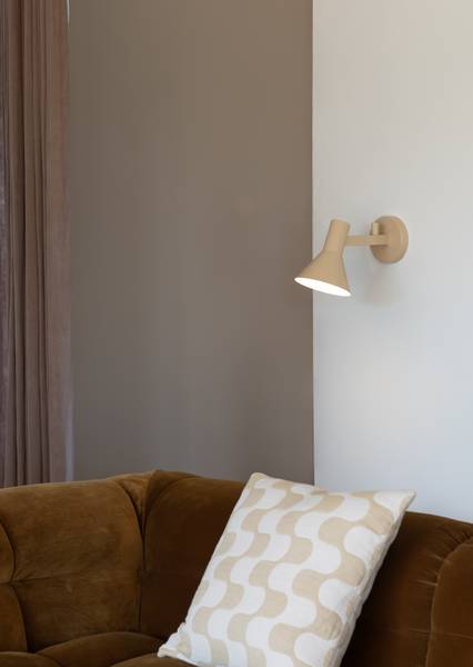 Wandleuchte Stavanger - Eisen - Beige