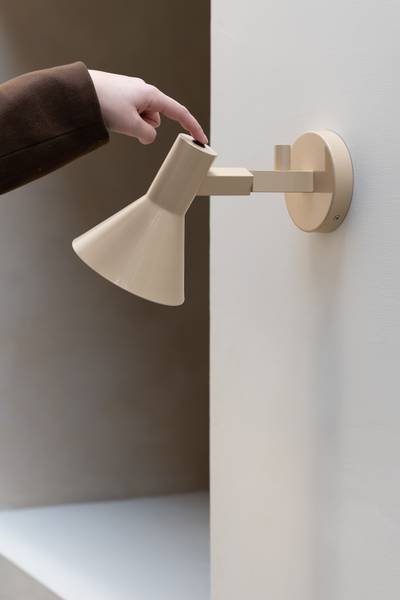 Wandleuchte Stavanger - Eisen - Beige
