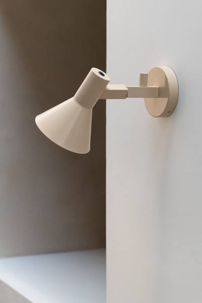 Wandleuchte Stavanger - Eisen - Beige