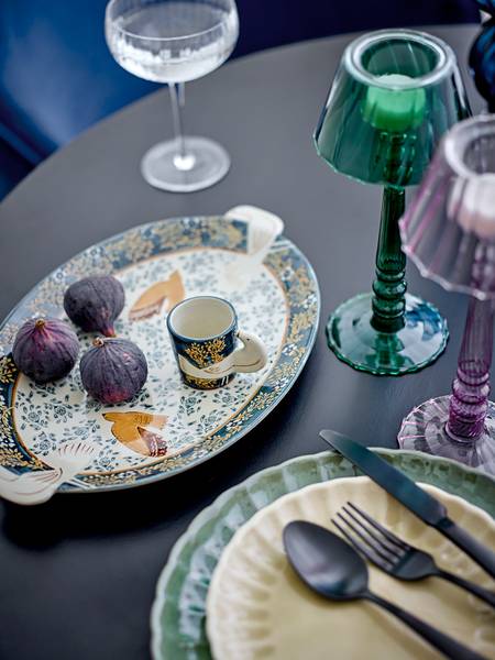 Espressotassen-Set Hezha 2-teilig - Steingut - Blau