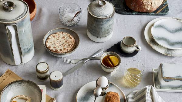 Salz- und Pfefferset Paula 2-teilig - Steingut - Grau