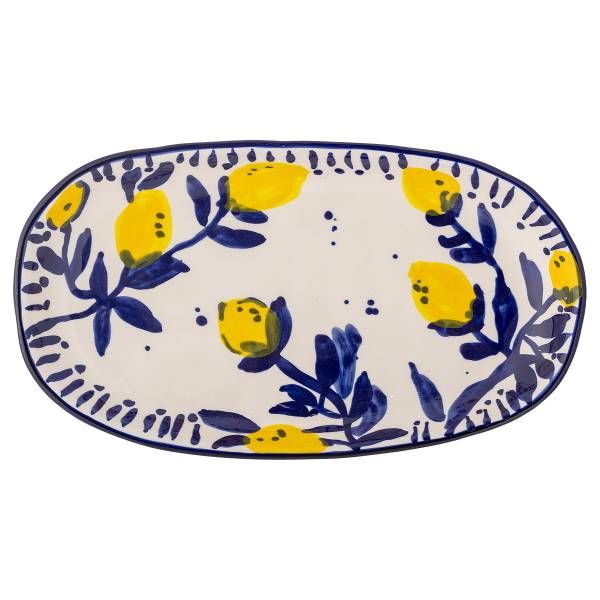 Servierplatte Maxima - Steingut - Blau