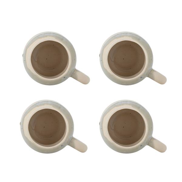 Tassen-Set Luna 4-teilig - Steingut - Blau