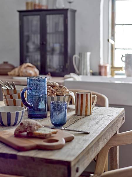 Trinkglas-Set Tabby 4-teilig - Glas - Blau