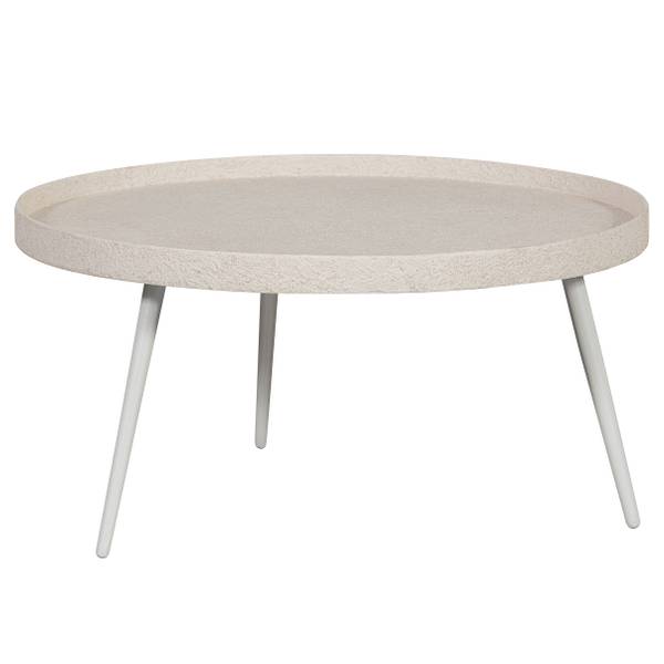 Couchtisch Bounds - Cremeweiß - Durchmesser: 74 cm