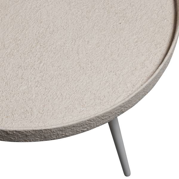 Couchtisch Bounds - Cremeweiß - Durchmesser: 74 cm