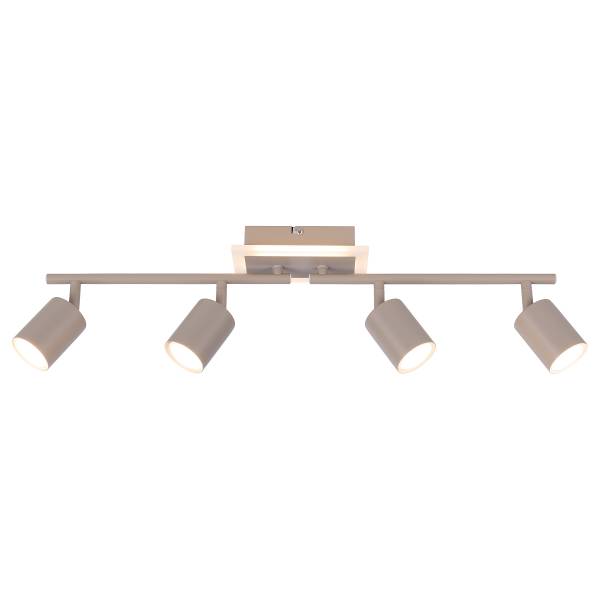 Deckenleuchte MERNO - Acrylglas / Eisen - 4-flammig - Beige
