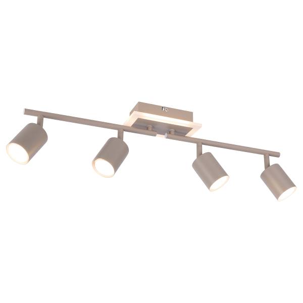 Deckenleuchte MERNO - Acrylglas / Eisen - 4-flammig - Beige