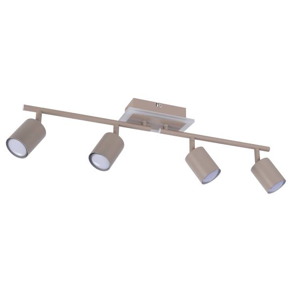 Deckenleuchte MERNO - Acrylglas / Eisen - 4-flammig - Beige