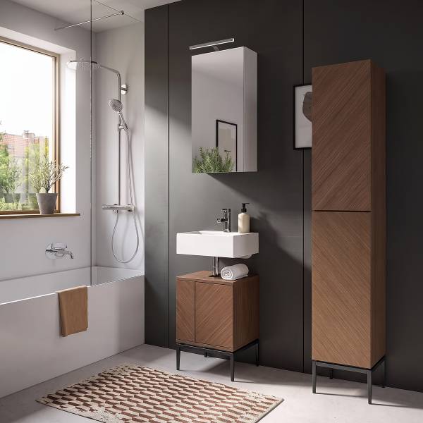 Waschbeckenunterschrank IKON 40 cm - Walnuss