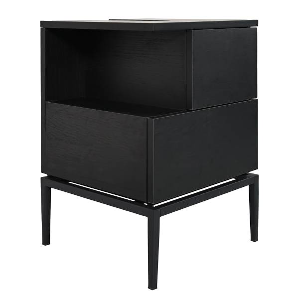 Waschbeckenunterschrank IKON 40 cm offen - Schwarz