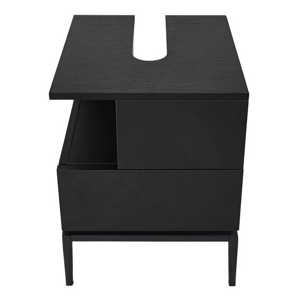 Waschbeckenunterschrank IKON 40 cm offen - Schwarz