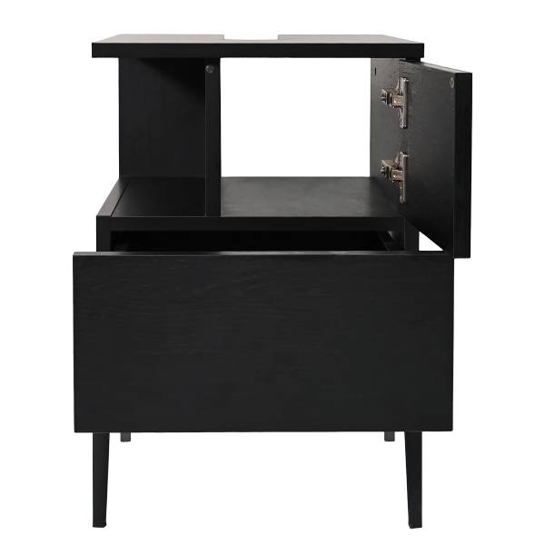Waschbeckenunterschrank IKON 40 cm offen - Schwarz