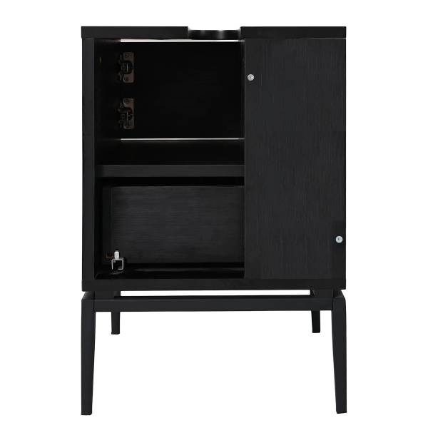 Waschbeckenunterschrank IKON 40 cm offen - Schwarz