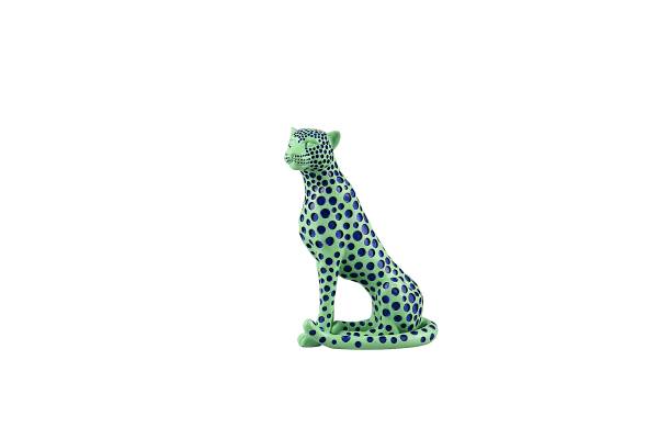 Skulptur Pantra - Polyresin - Grün