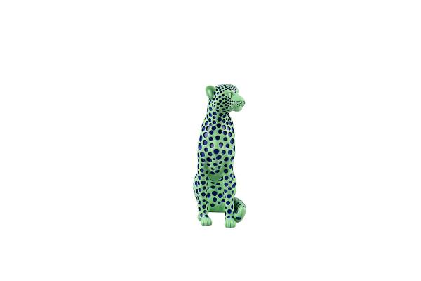 Skulptur Pantra - Polyresin - Grün