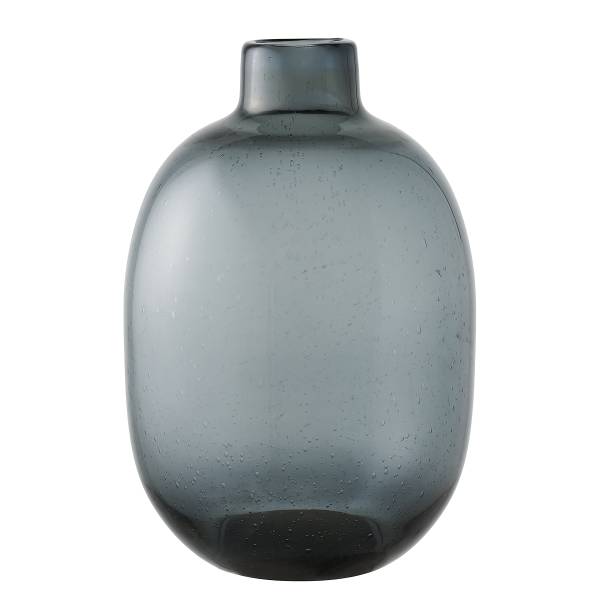 Vase Lukma - Glas - Schwarz