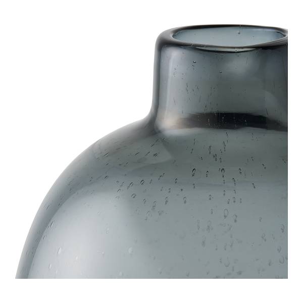 Vase Lukma - Glas - Schwarz